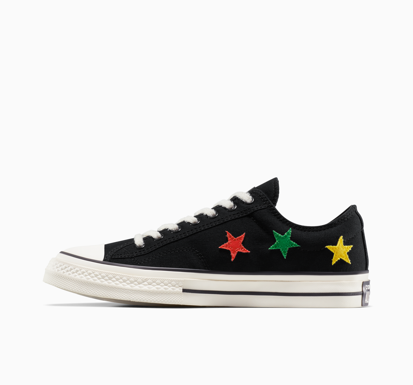 DAILY PAPER X CONVERSE 'STAR PLAYER OX' - BLACK/FERN GREEN/CYBER YELLOW