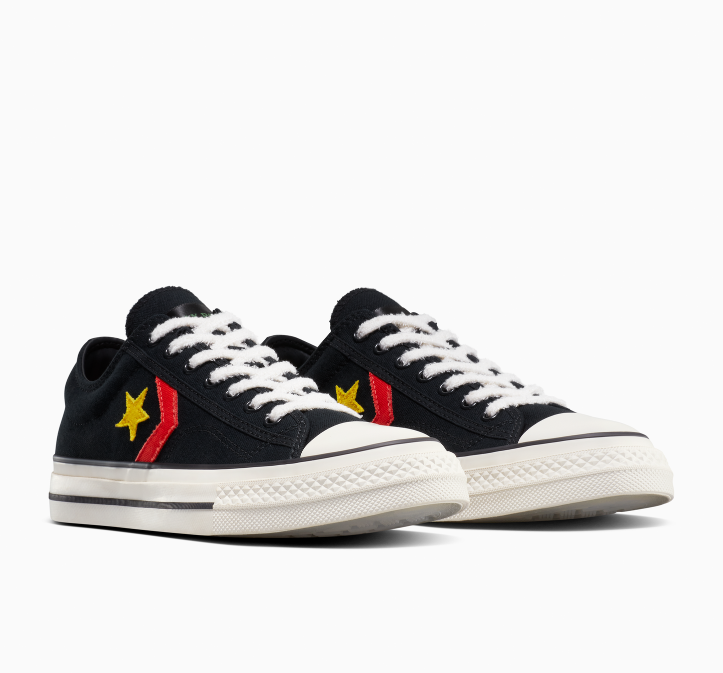 DAILY PAPER X CONVERSE 'STAR PLAYER OX' - BLACK/FERN GREEN/CYBER YELLOW