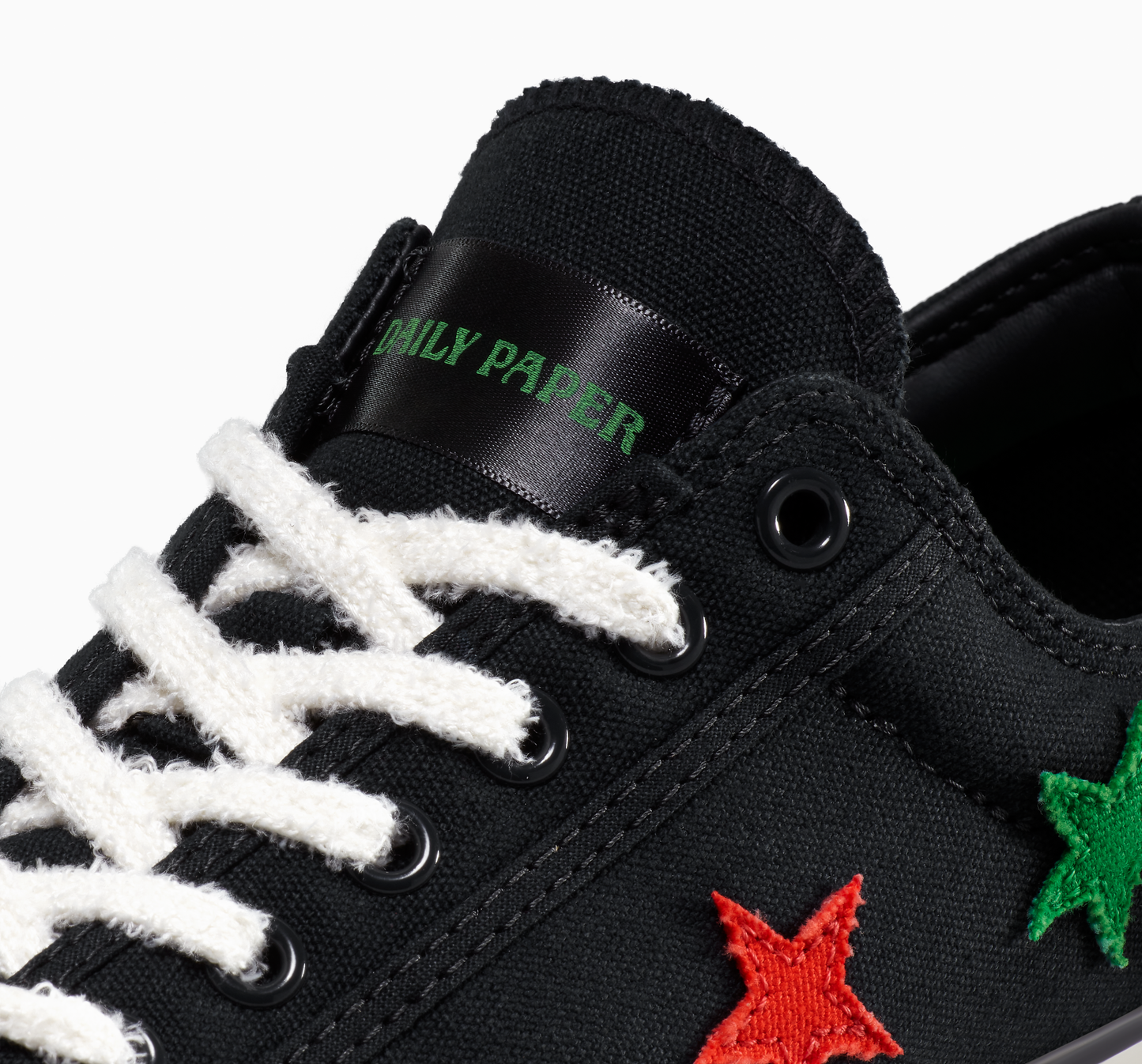DAILY PAPER X CONVERSE 'STAR PLAYER OX' - BLACK/FERN GREEN/CYBER YELLOW