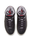 JORDAN 2 RETRO "BLACK CEMENT" (GS) - BLACK/CEMENT GREY/FIRE RED-SAIL