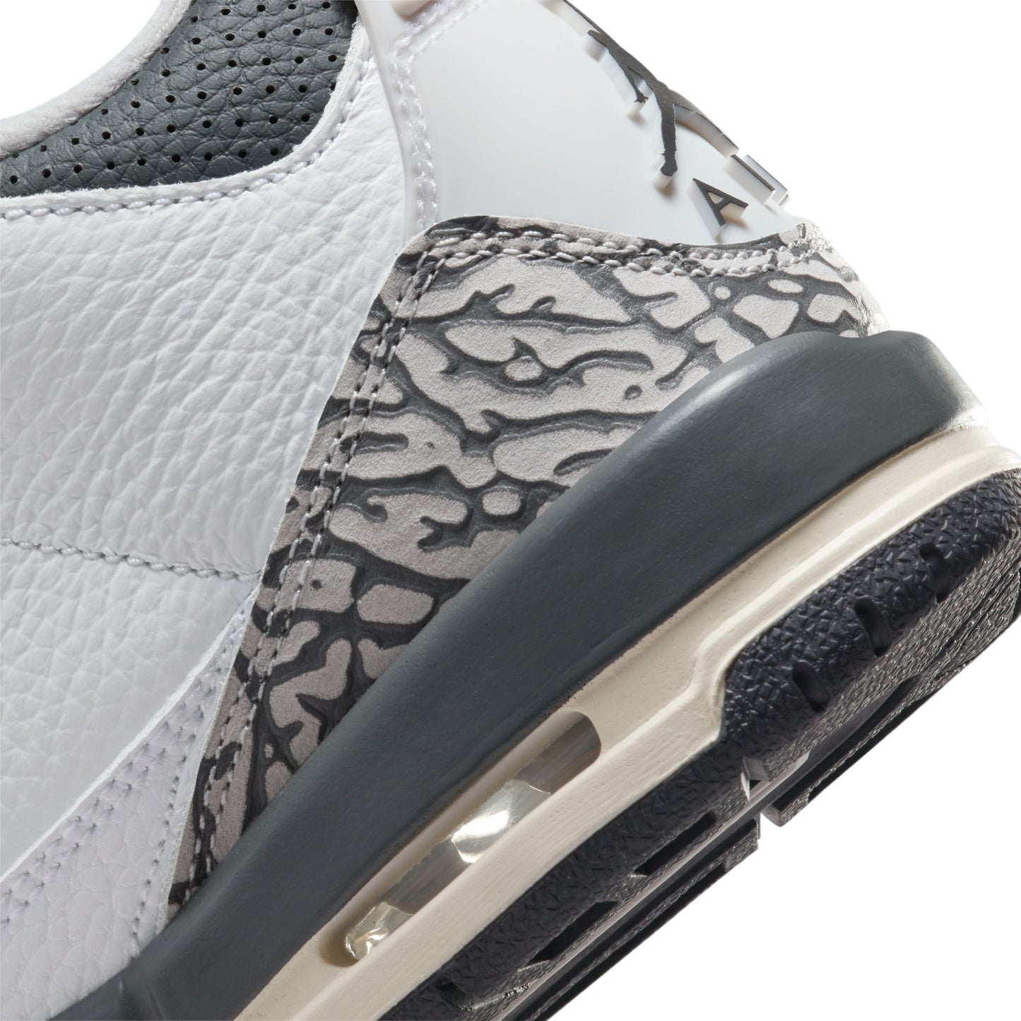 Jordan 3 Retro (GS) - 'Hide N' Sneak' - White/Black/Iron/Light Ash Grey