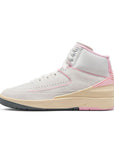 JORDAN 2 RETRO - SUMMIT WHITE/GYM RED/MED SOFT PINK