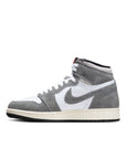 Jordan 1 Retro High OG (GS) - 'Washed Black' - Black/Fire Red/White/Light Smoke Grey