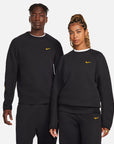 NOCTA x NIKE TECH FLEECE CREWNECK - BLACK/UNIVERSITY GOLD