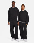 NOCTA x NIKE TECH FLEECE CREWNECK - BLACK/UNIVERSITY GOLD