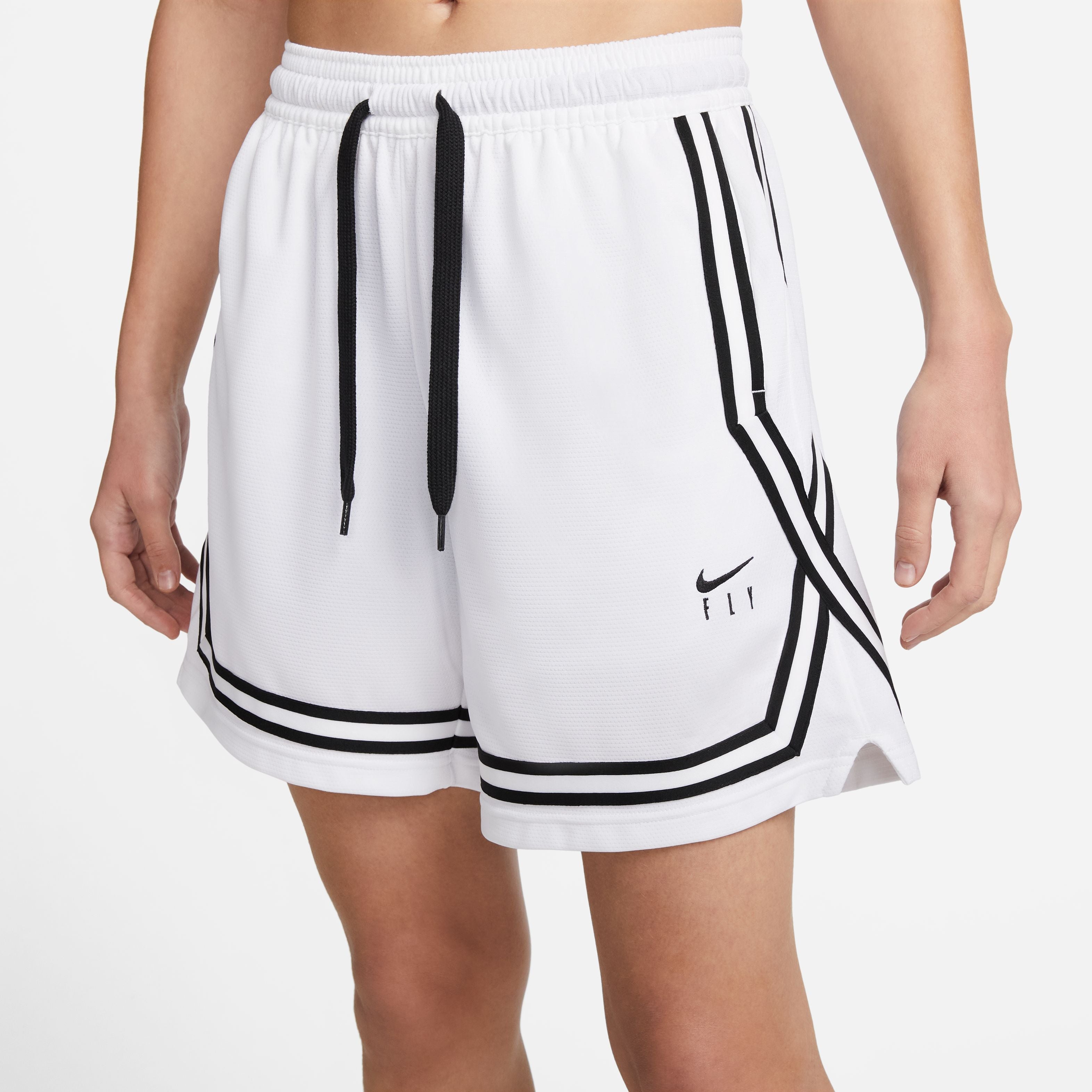 Fly Crossover Basketball Shorts - White/Black – MAKEWAY