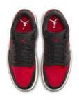 Jordan 1 Low - "Bred" - Black/Gym Red/Sail