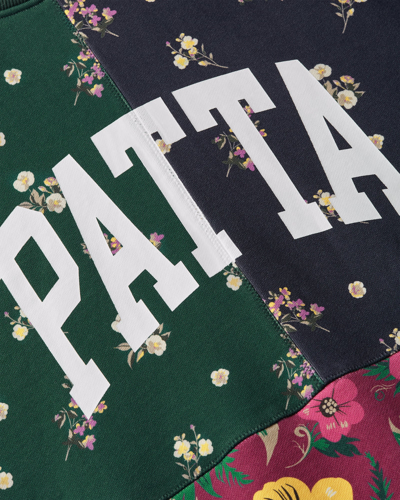 Patta Floral Patchwork Hooded Sweater - Multi
