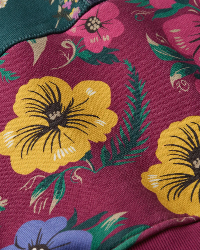 Patta Floral Patchwork Hooded Sweater - Multi