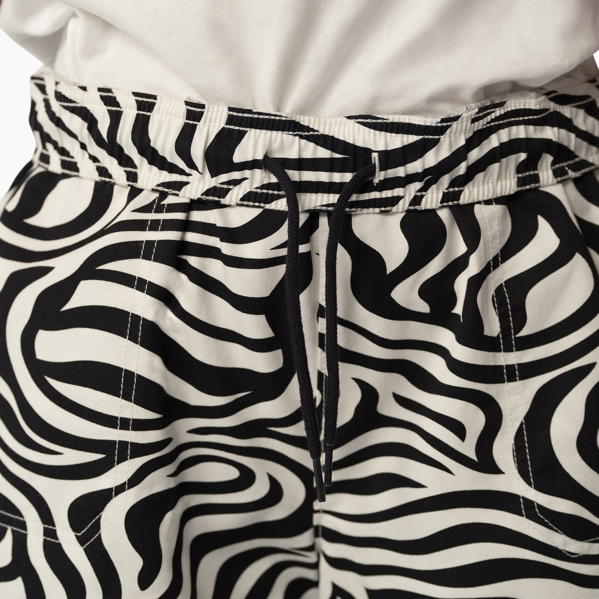 Zebra Printed Short - Black/White
