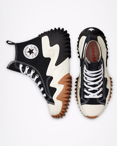 Run Star Motion High Top Black/White/Gum Honey