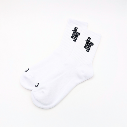 Makeway Crew Socks - White