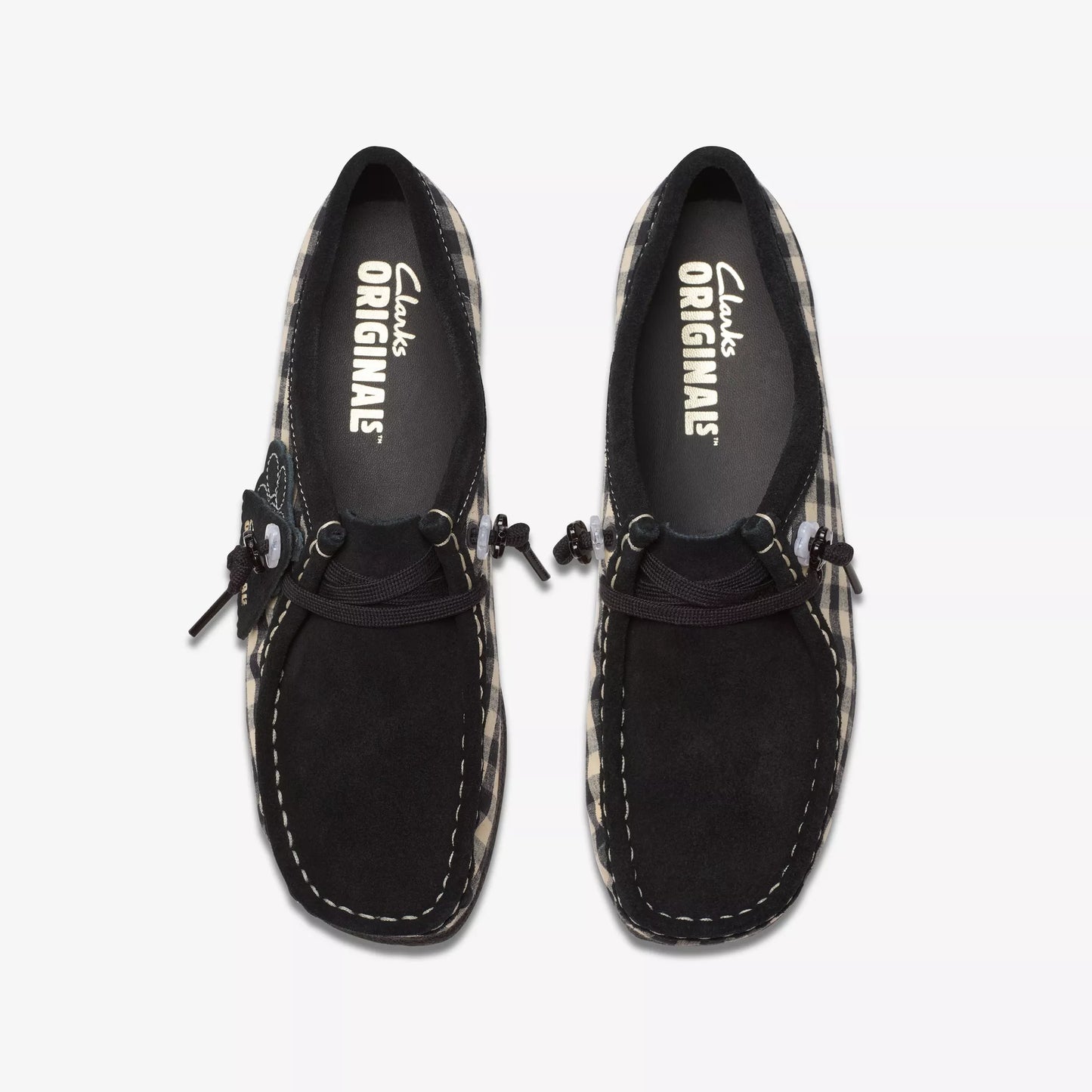 WALLABEE - BLACK/WHITE GINGHAM