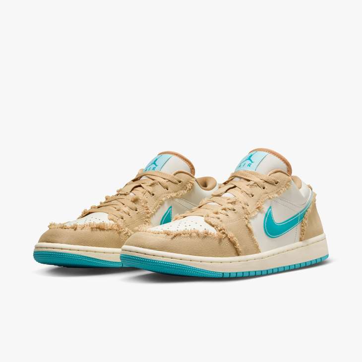 JORDAN 1 LOW SE 'WAVE' - SESAME/DUSTY CACTUS/GLACIER BLUE/SAIL