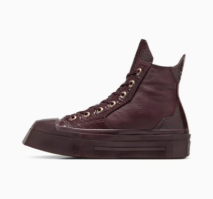 CHUCK 70 DE LUXE SQUARED LEATHER - BLOODSTONE/GOLD/BLACK