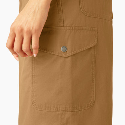 Duck Canvas Cargo Skirt - Brown Duck