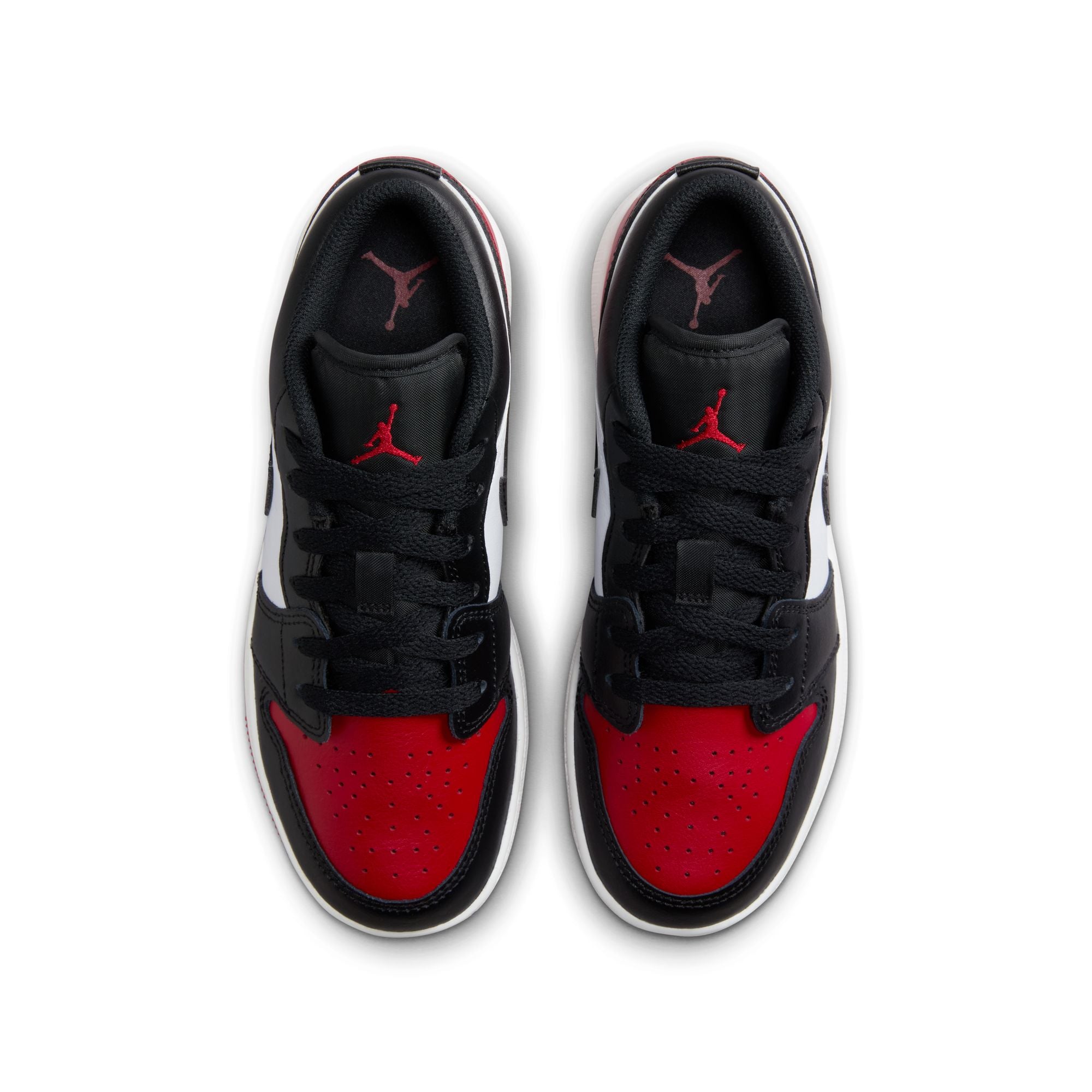 Jordan 1 Low  (GS) &#39;Bred Toe&#39; - White/Black/Varsity Red/White