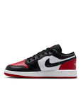 Jordan 1 Low  (GS) 'Bred Toe' - White/Black/Varsity Red/White