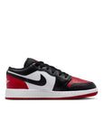 Jordan 1 Low  (GS) 'Bred Toe' - White/Black/Varsity Red/White