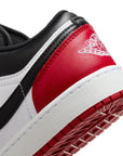 Jordan 1 Low  (GS) 'Bred Toe' - White/Black/Varsity Red/White