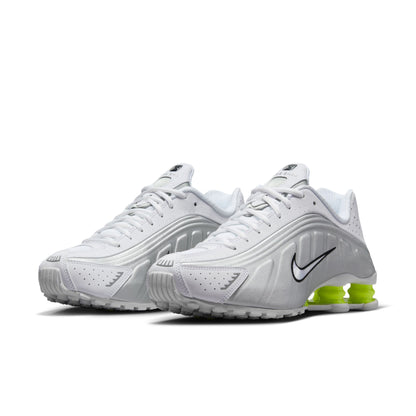 SHOX R4 - WHITE/WHITE/METALLIC SILVER/VOLT