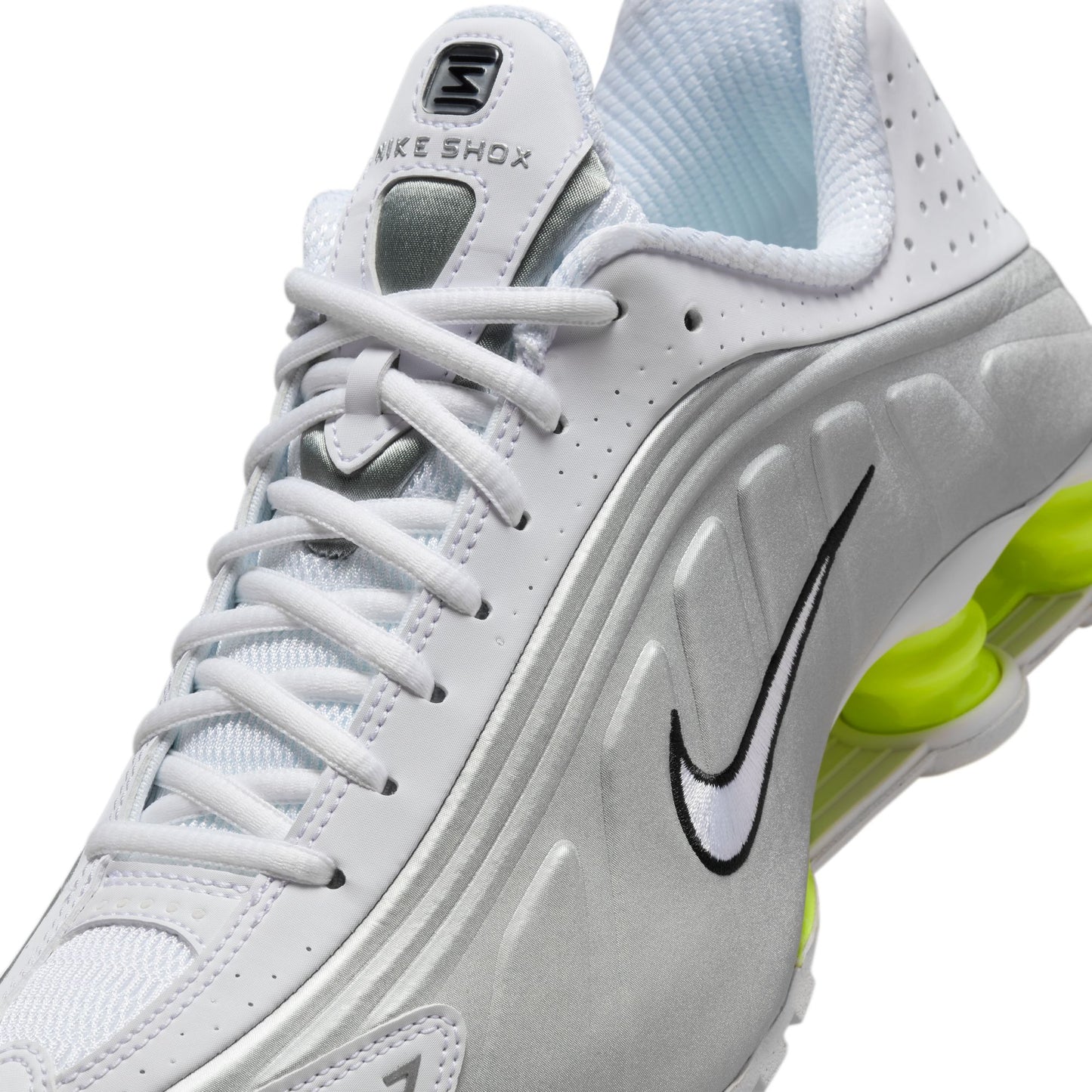 SHOX R4 - WHITE/WHITE/METALLIC SILVER/VOLT