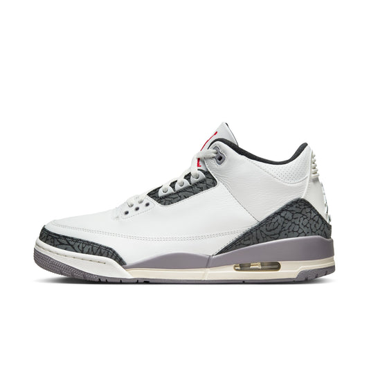 JORDAN 3 RETRO 'CEMENT GREY' - SUMMIT WHITE/FIRE RED/CEMENT GREY/BLACK