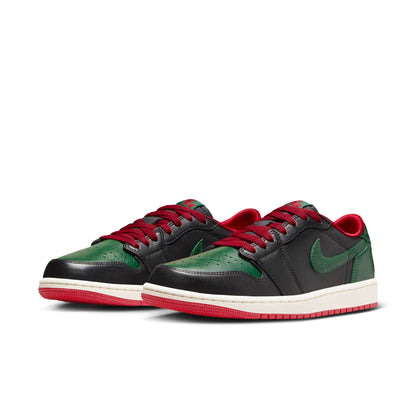 JORDAN 1 LOW OG - BLACK/GORGE GREEN/VARSITY RED/SAIL