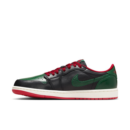 JORDAN 1 LOW OG - BLACK/GORGE GREEN/VARSITY RED/SAIL