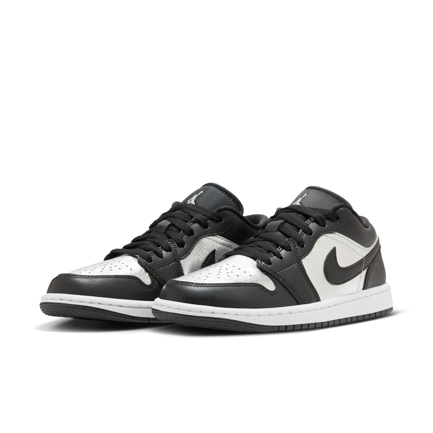 JORDAN 1 LOW SE 'SILVER TOE' - BLACK/METALLIC SILVER/WHITE