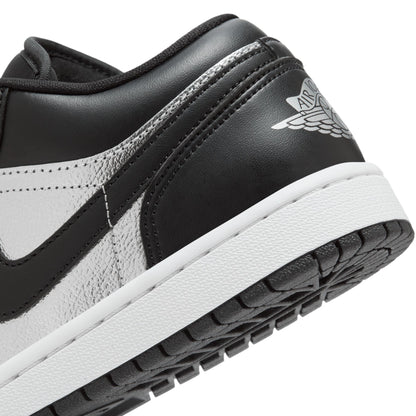 JORDAN 1 LOW SE 'SILVER TOE' - BLACK/METALLIC SILVER/WHITE