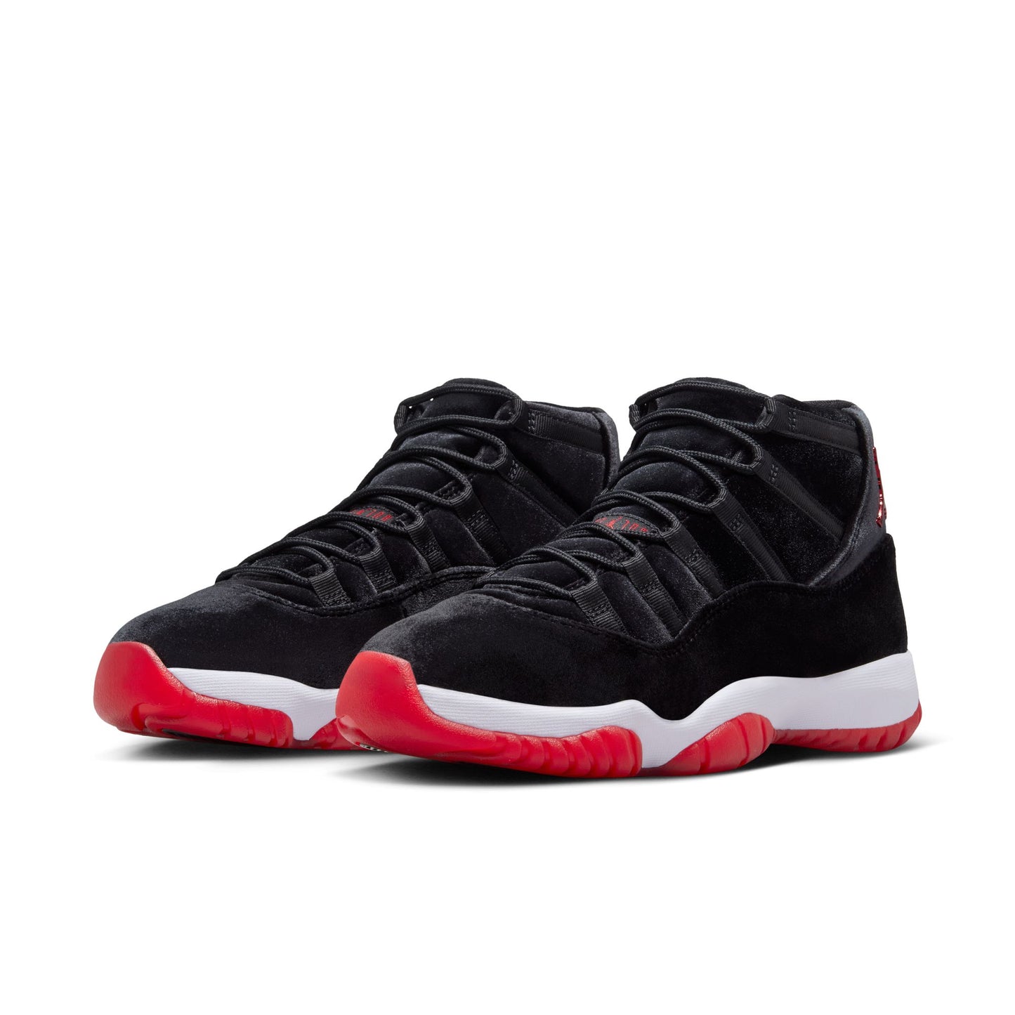 JORDAN 11 RETRO ‘BRED VELVET’ - BLACK/GYM RED/WHITE