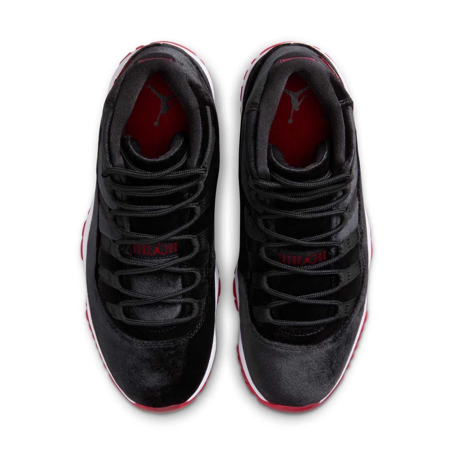 JORDAN 11 RETRO ‘BRED VELVET’ - BLACK/GYM RED/WHITE