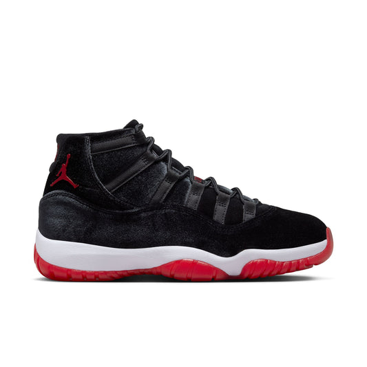 JORDAN 11 RETRO ‘BRED VELVET’ - BLACK/GYM RED/WHITE