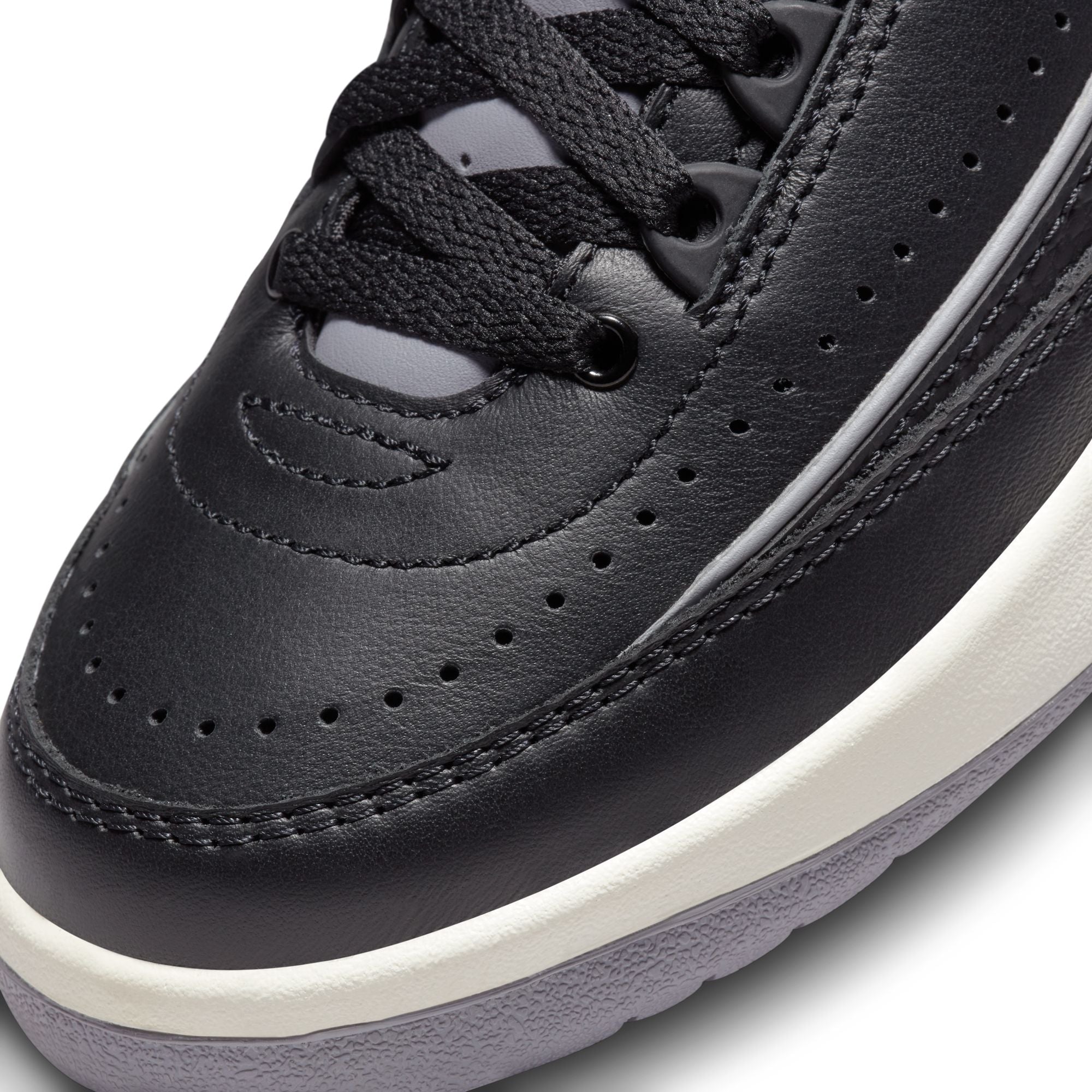 JORDAN 2 RETRO &quot;BLACK CEMENT&quot; (GS) - BLACK/CEMENT GREY/FIRE RED-SAIL