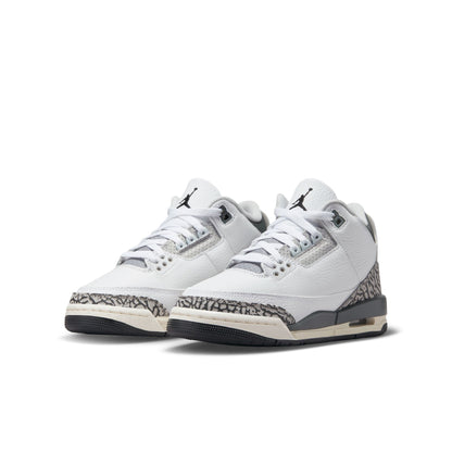 Jordan 3 Retro (GS) - 'Hide N' Sneak' - White/Black/Iron/Light Ash Grey