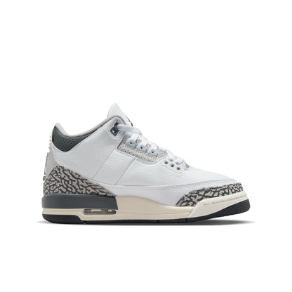 Jordan 3 Retro (GS) - 'Hide N' Sneak' - White/Black/Iron/Light Ash Grey