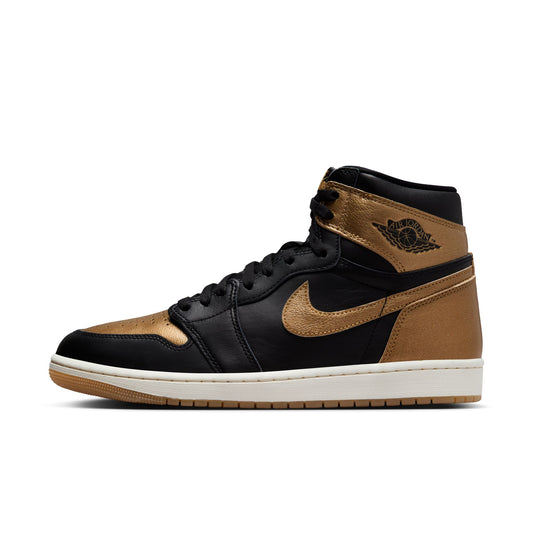 JORDAN 1 RETRO HIGH OG 'BLACK AND GOLD' - BLACK/METALLIC GOLD/SAIL