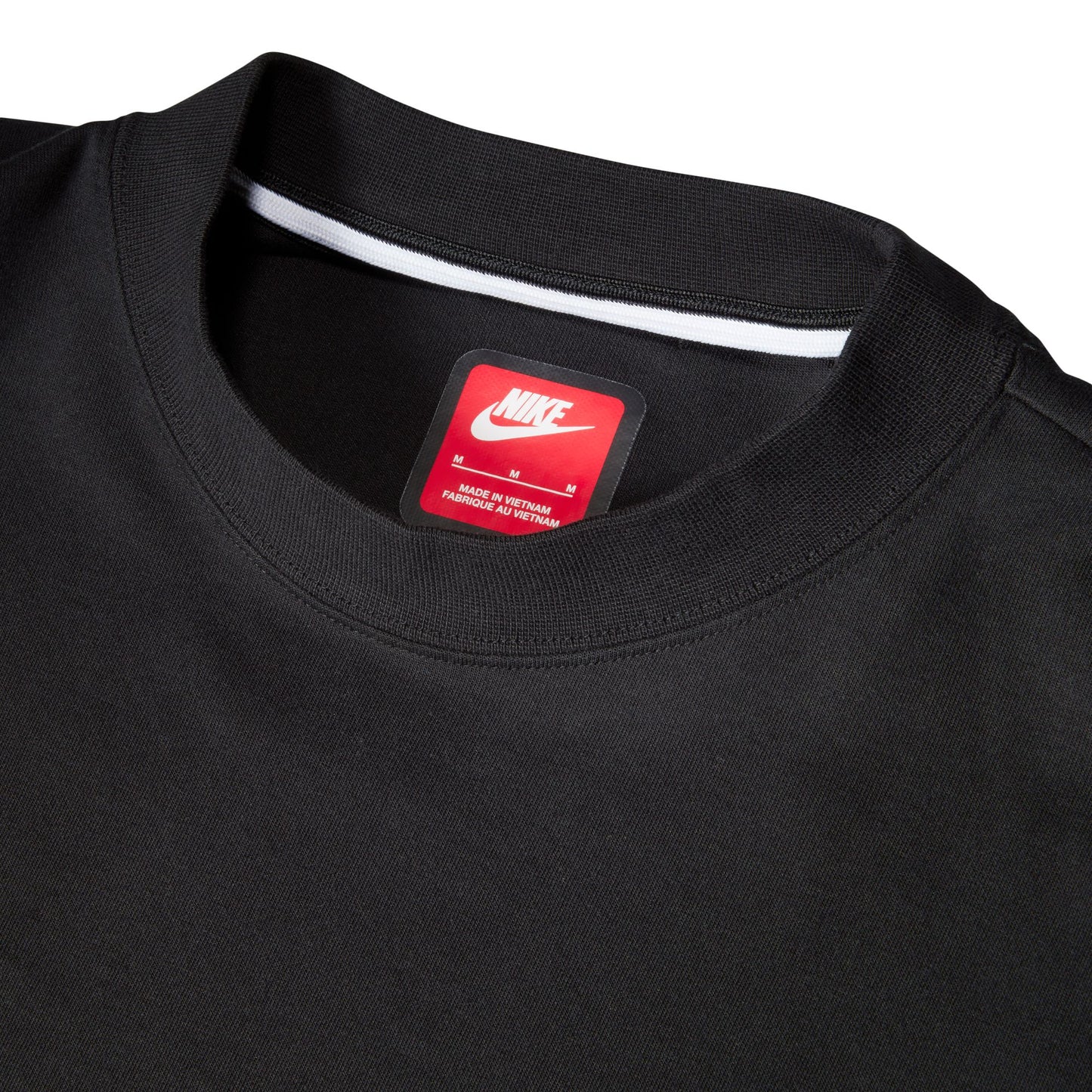 NSW TECH FLEECE OVER-OVERSIZED SHORT-SLEEVE SHIRT - BLACK/BLACK