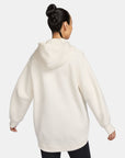 NSW TECH FLEECE Oversized Full-Zip Hoodie Cape - PALE IVORY/BLACK