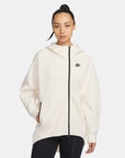 NSW TECH FLEECE Oversized Full-Zip Hoodie Cape - PALE IVORY/BLACK