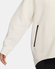 NSW TECH FLEECE Oversized Full-Zip Hoodie Cape - PALE IVORY/BLACK