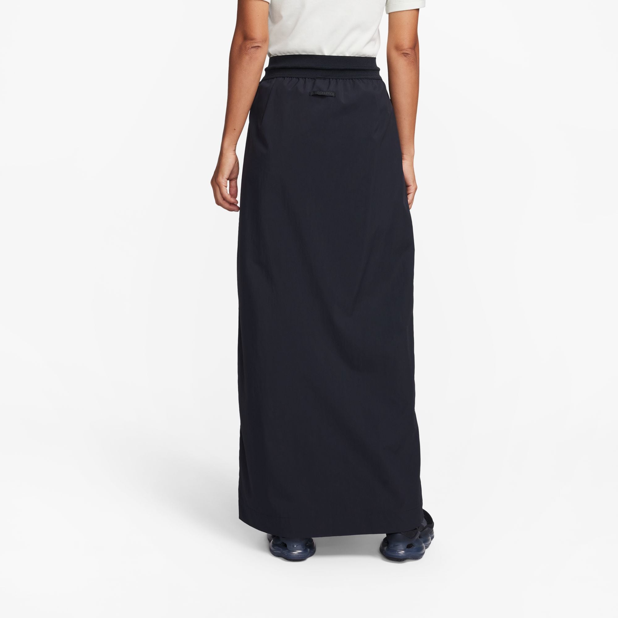 NSW TECH PACK REPEL HIGH-WAISTED MAXI SKIRT - BLACK/ANTHRACITE/ANTHRACITE