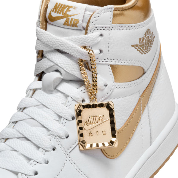 JORDAN 1 RETRO HIGH OG 'WHITE AND GOLD' - WHITE/METALLIC GOLD/GUM