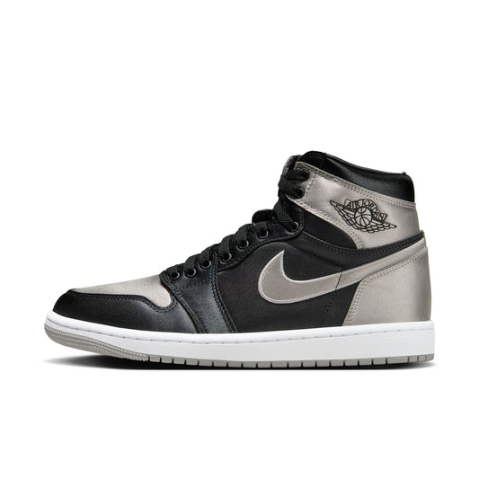 JORDAN 1 RETRO HI OG 'SATIN SHADOW' - BLACK/MEDIUM GREY/WHITE