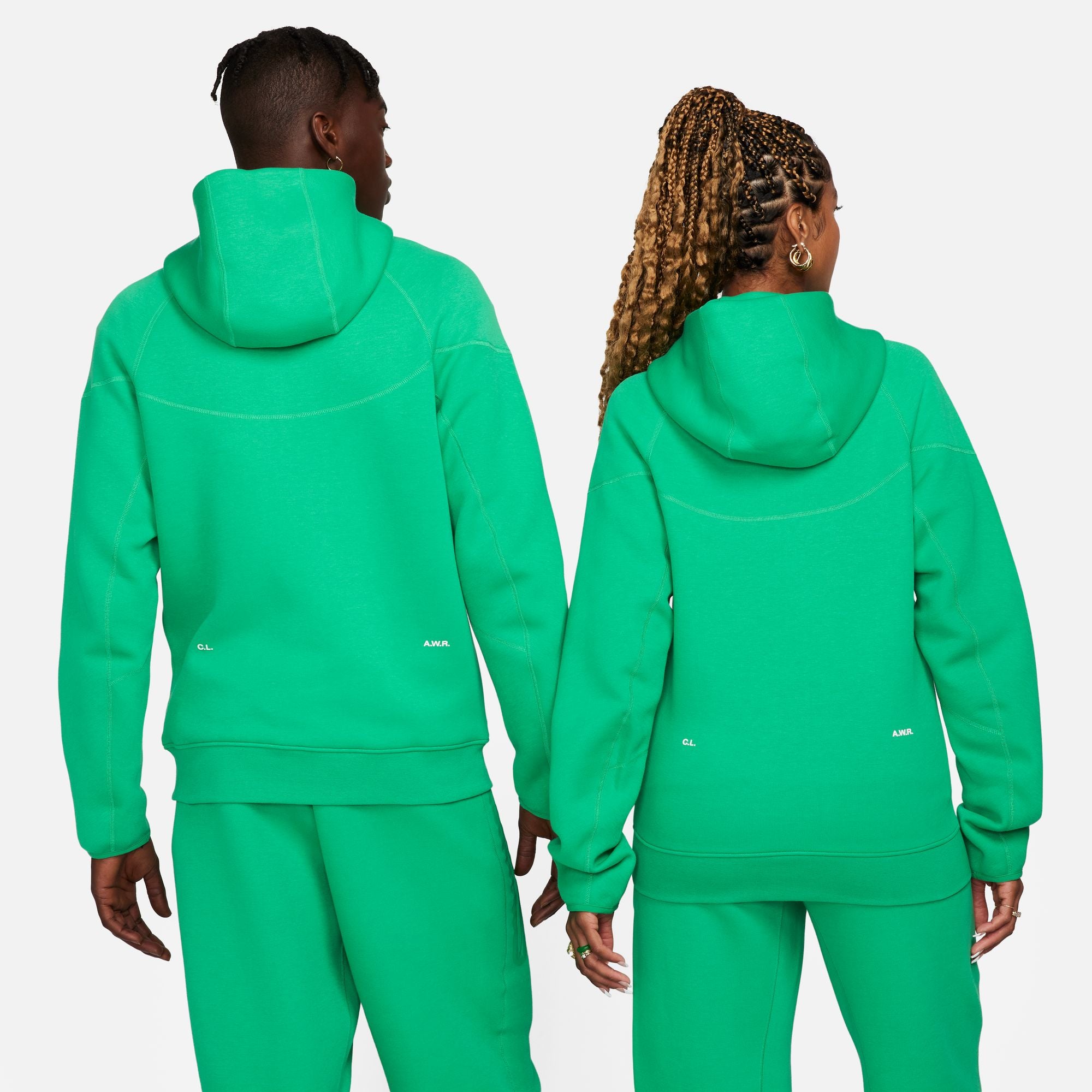 NOCTA x NIKE TECH FLEECE HOODIE- STADIUM GREEN/SAIL