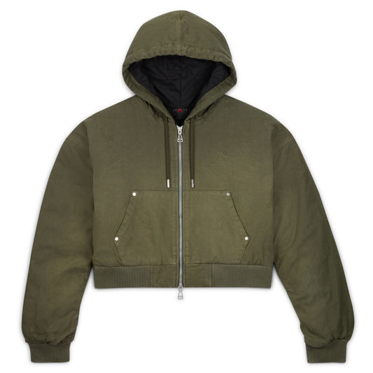 JORDAN X TRAVIS SCOTT HOODED CANVAS JACKET - CARGO KHAKI