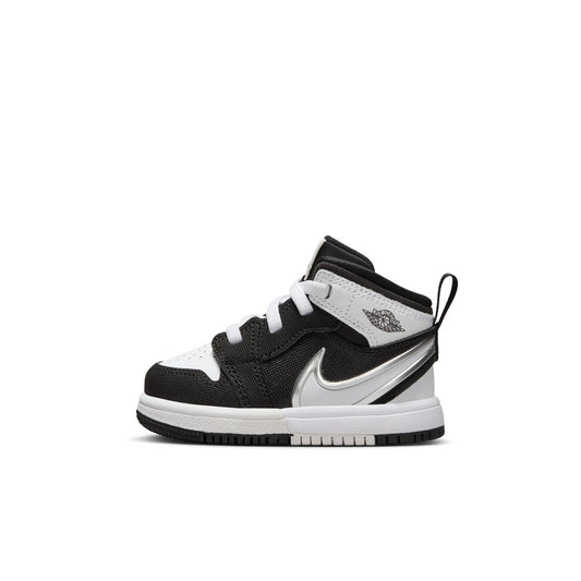 JORDAN 1 MID EASYON (TD) - BLACK/WHITE