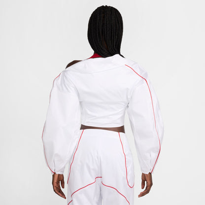 JACQUEMUS X NIKE TRACK JACKET - WHITE/UNIVERSITY RED