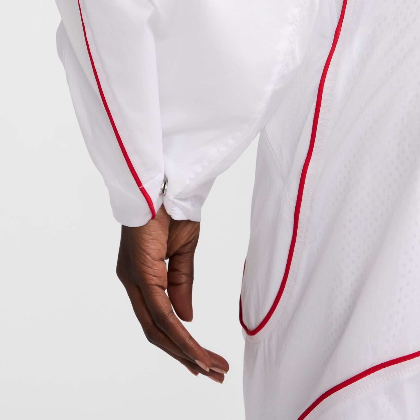 JACQUEMUS X NIKE TRACK JACKET - WHITE/UNIVERSITY RED